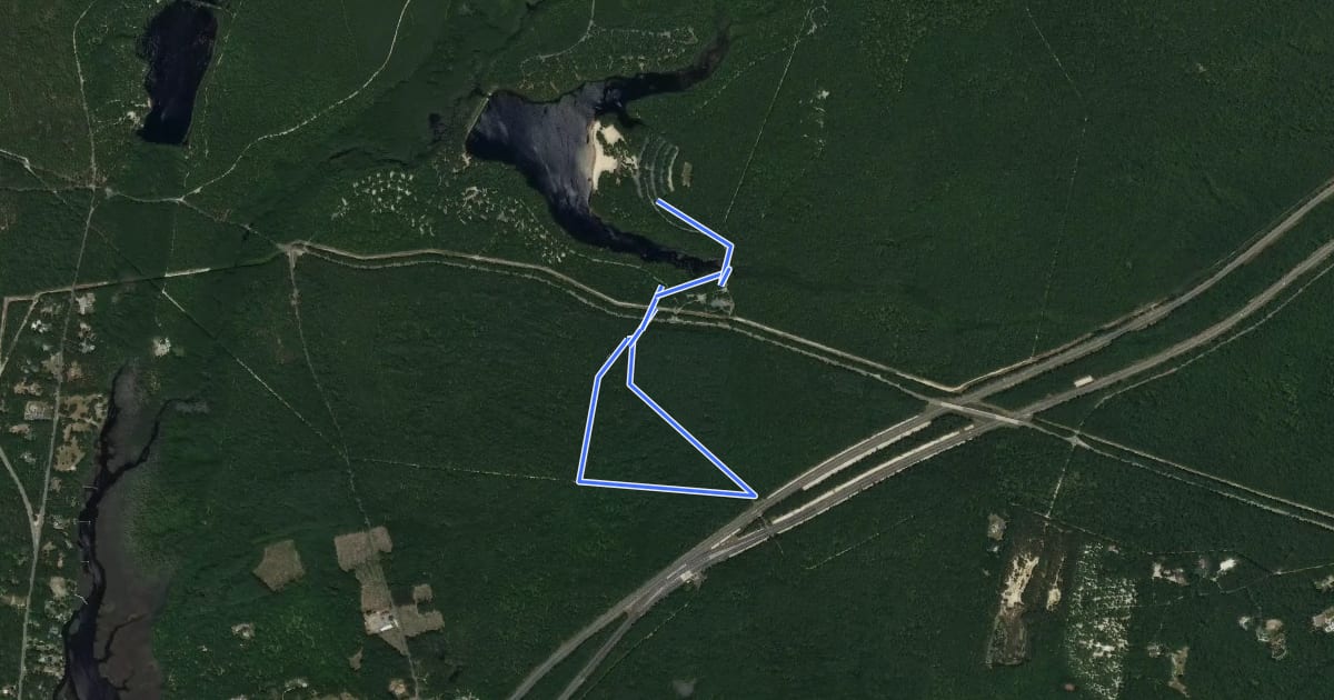Маршрут Nisky Loop на спутниковом снимке