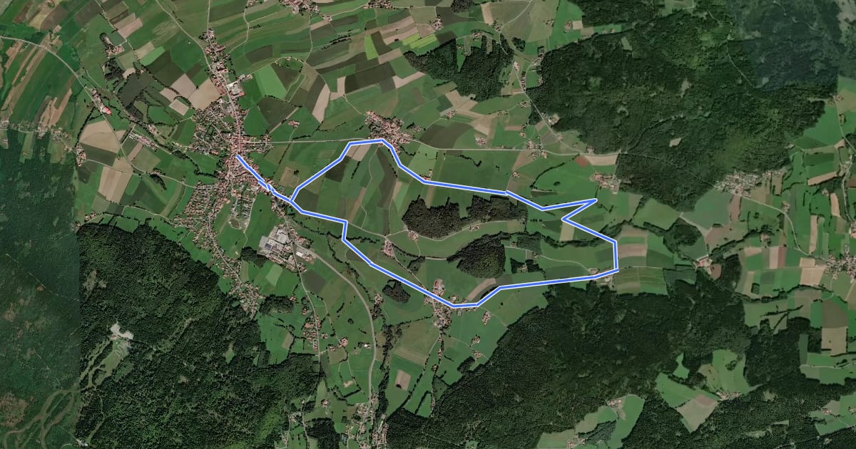 Маршрут Nk12 Schicherbachweg на спутниковом снимке