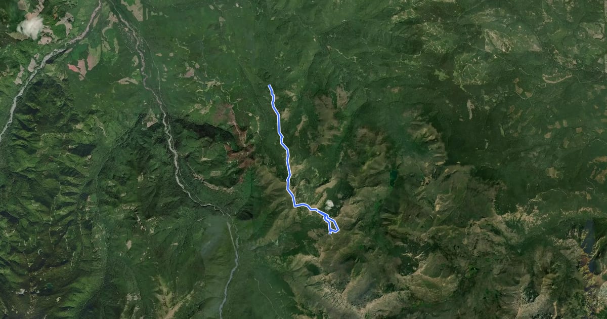 Маршрут Noble Knob Trail на спутниковом снимке