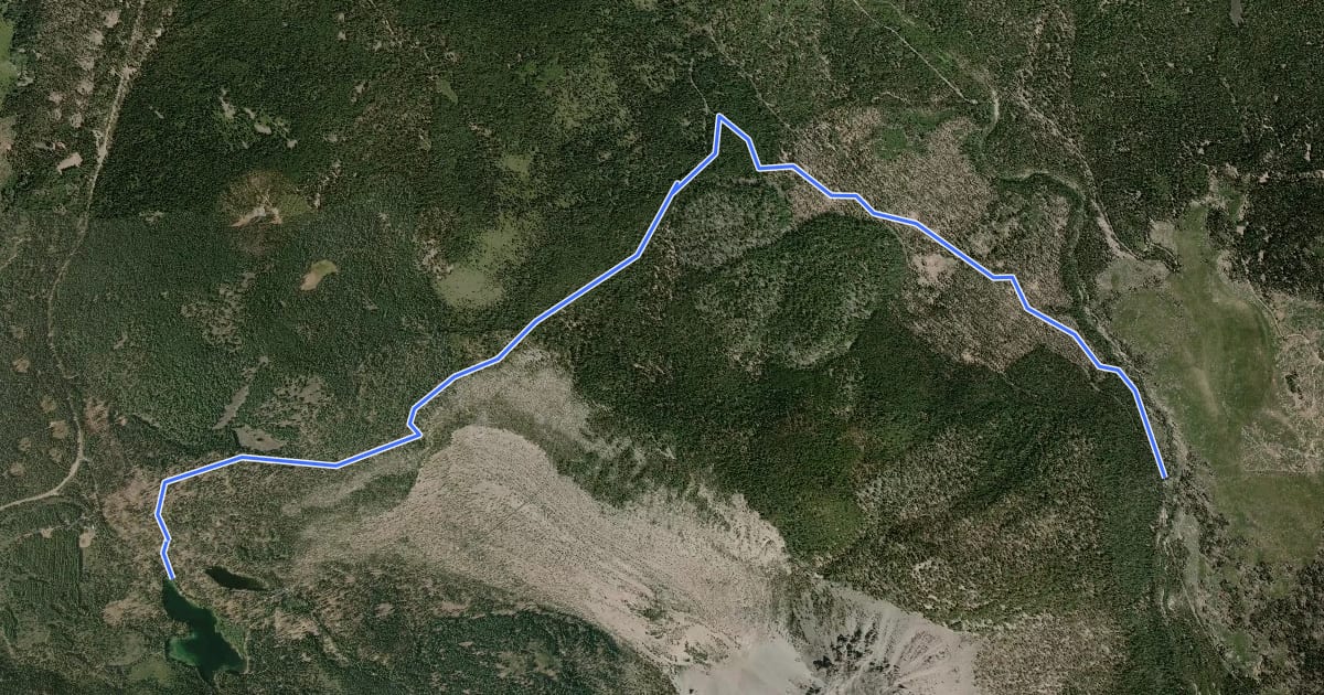 Маршрут Nobles Emigrant Trail на спутниковом снимке