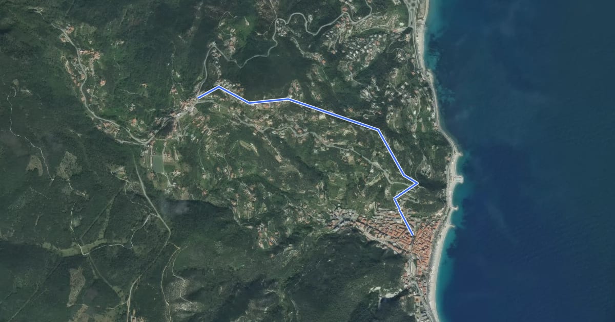 Маршрут Noli, Castello, Bric Groppino, Voze на спутниковом снимке