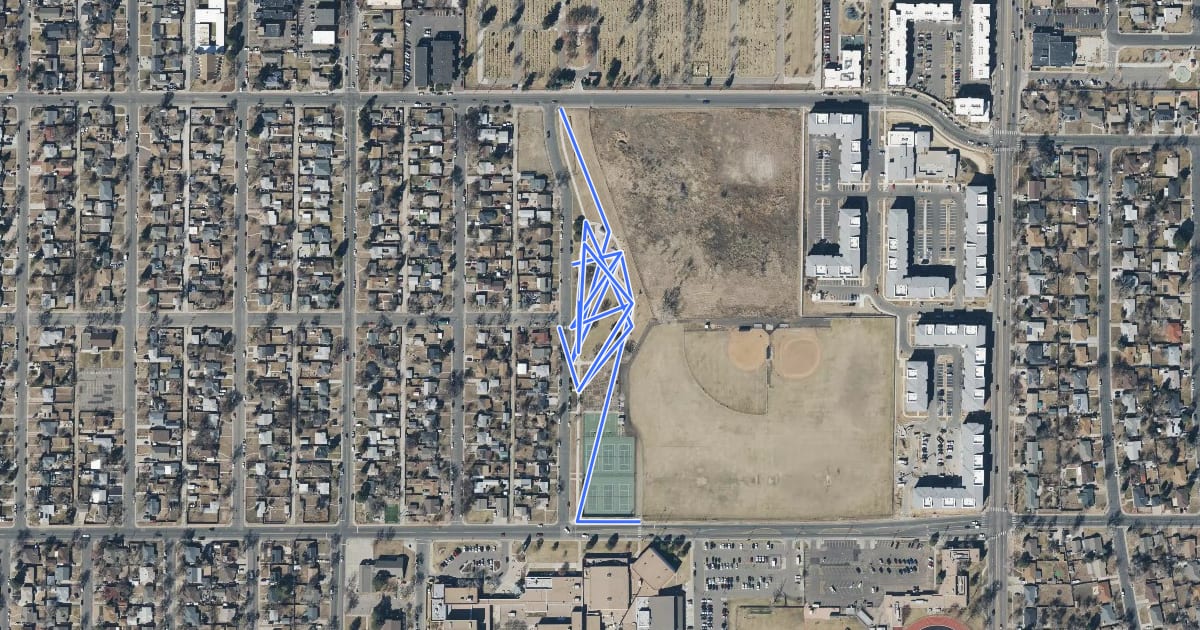 Маршрут Nome Park Path на спутниковом снимке