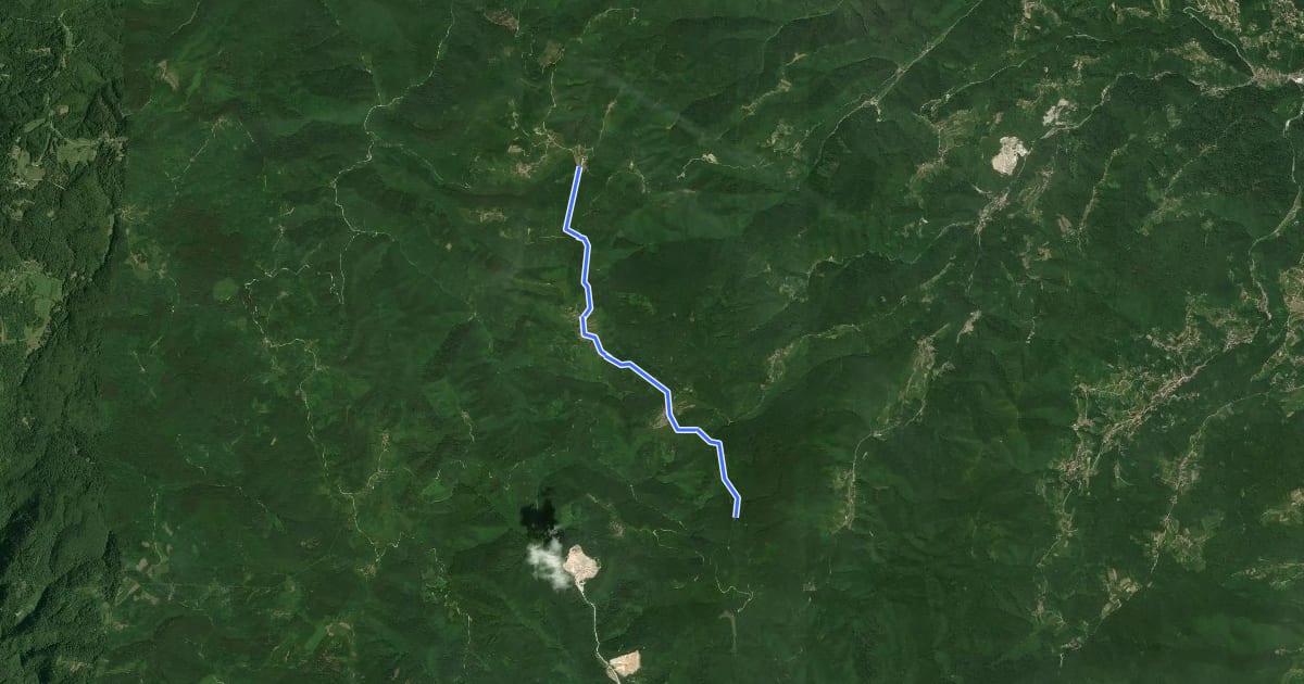 Маршрут Noršić Selo - Katin krč на спутниковом снимке