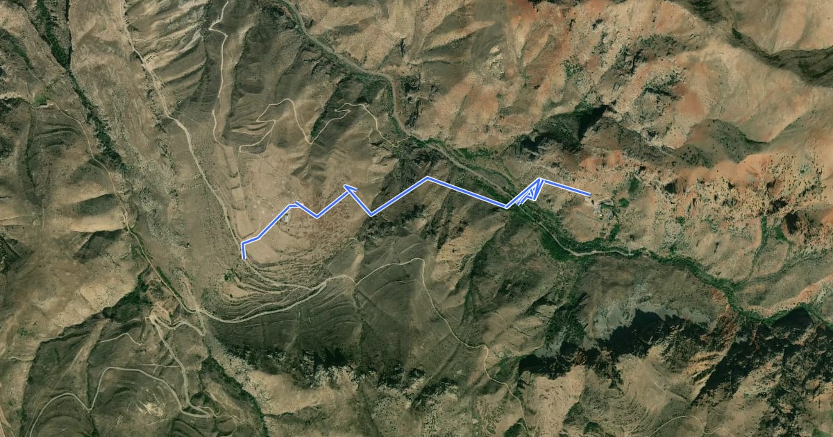 Маршрут Noravank Trail на спутниковом снимке