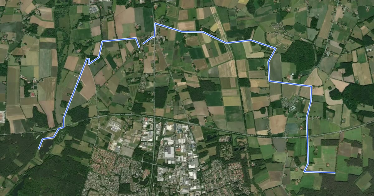 Маршрут Nord-Route на спутниковом снимке