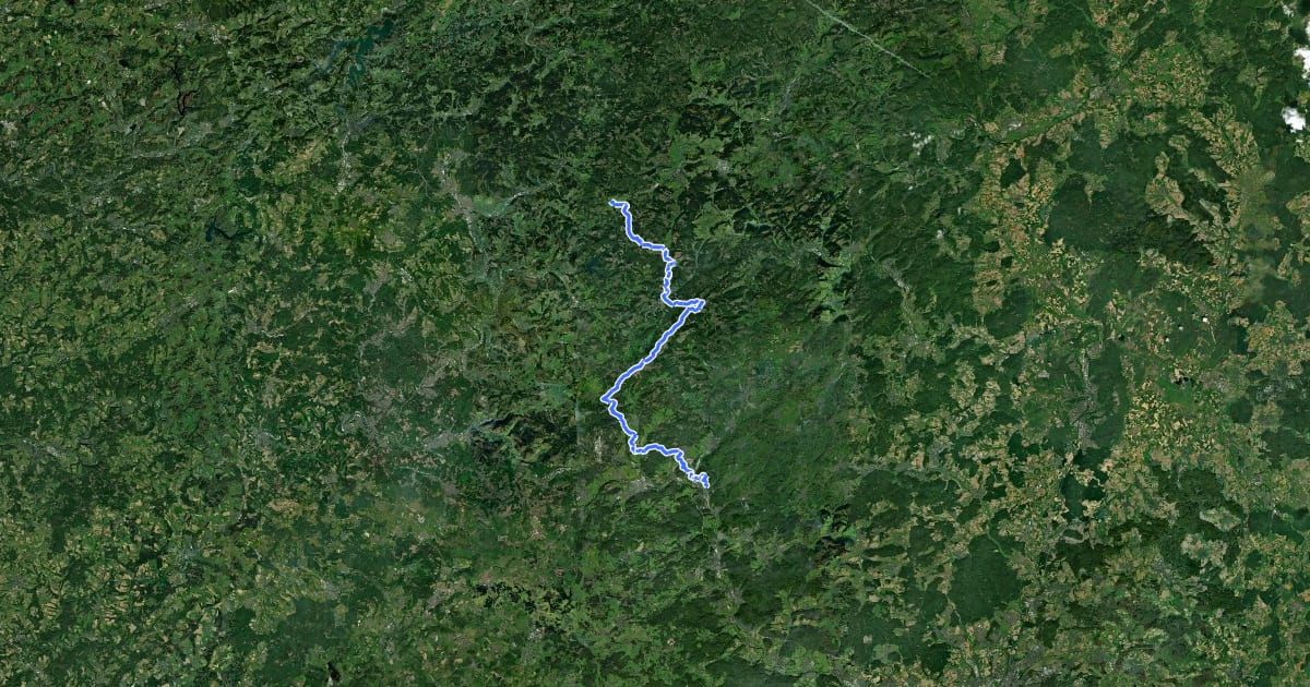 Маршрут Nord Süd Trail, Abschnitt Lützel - Bismarcktempel на спутниковом снимке