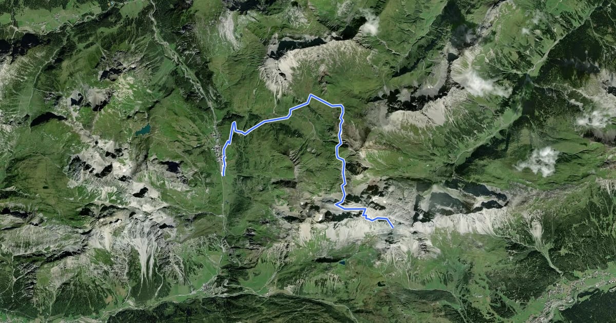 Маршрут Nordalpenweg 01A на спутниковом снимке