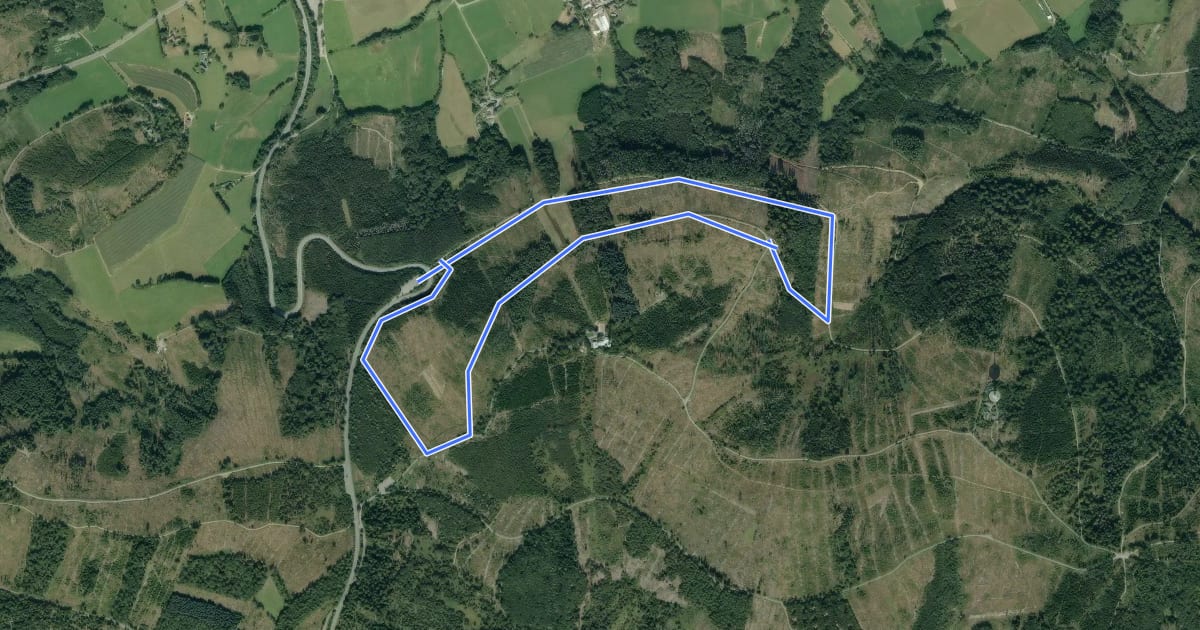 Маршрут Nordhangweg A4 на спутниковом снимке