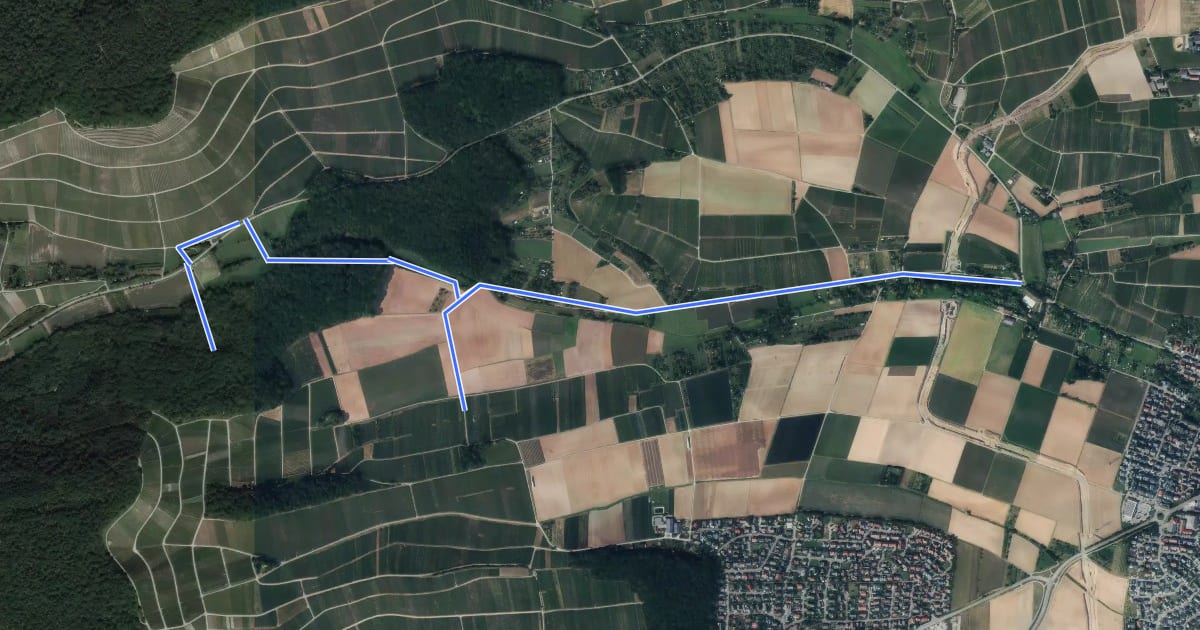 Маршрут Nordheimer Rundweg на спутниковом снимке
