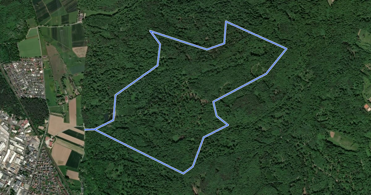Маршрут Nordic Walking 2 Rot Kleinostheim на спутниковом снимке