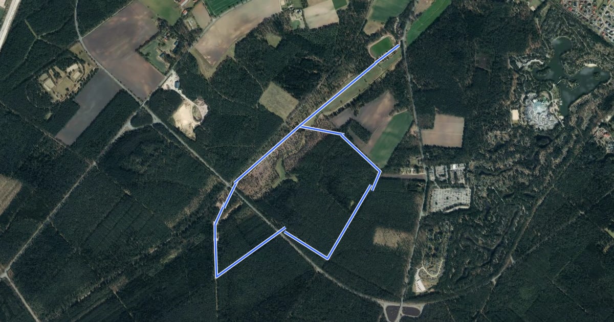Маршрут Nordic Walking 29L Bispingen на спутниковом снимке
