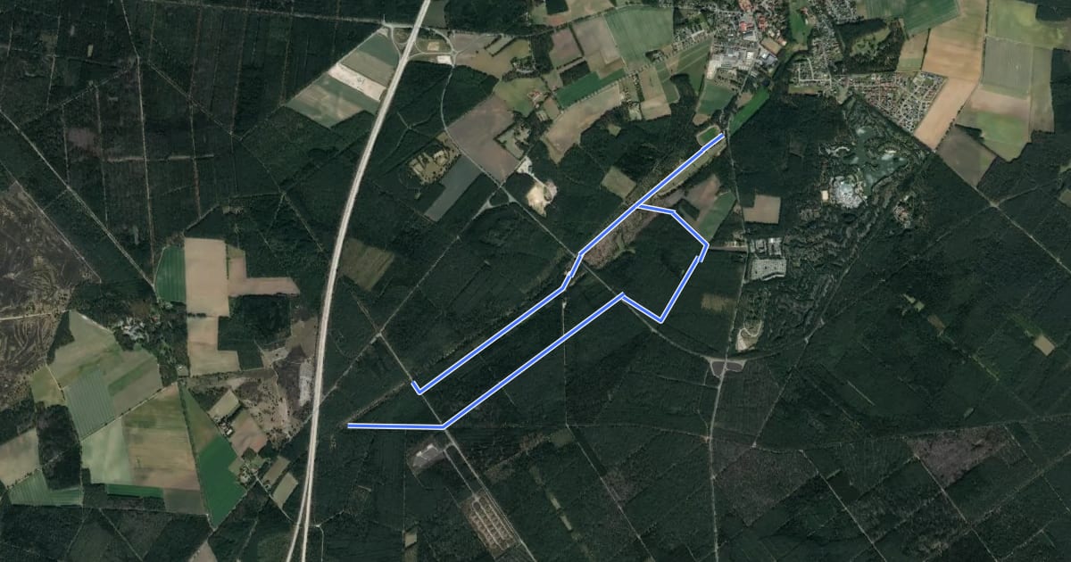 Маршрут Nordic Walking 30L Bispingen на спутниковом снимке