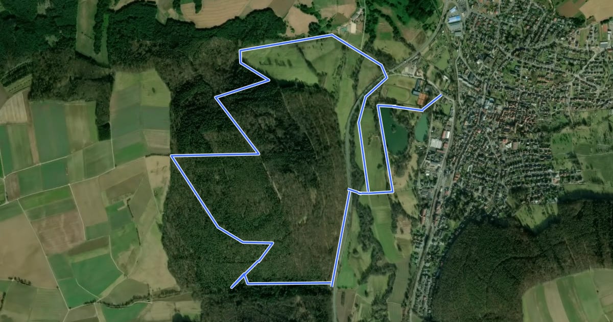 Маршрут Nordic Walking Bad König Tour 2 : Vom Kurpark um den Eichels на спутниковом снимке