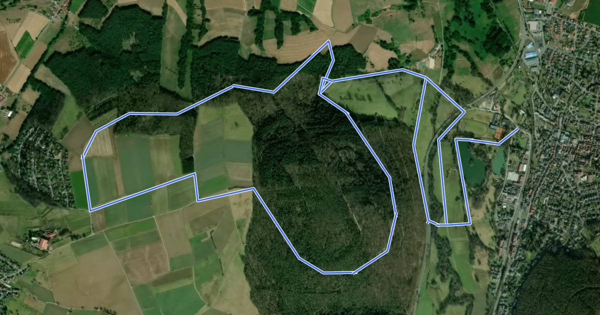 Маршрут Nordic Walking Bad König Tour 3 : Vom Kurpark zum Herrenwäldchen на спутниковом снимке
