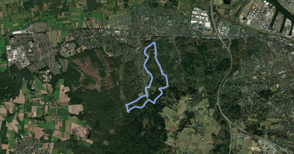Маршрут Nordic Walking N3 Schwere Tour Heide на спутниковом снимке