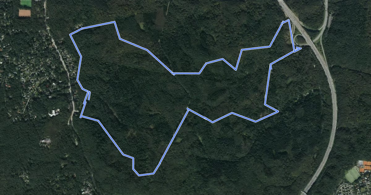 Маршрут Nordic Walking N5 Mittelschwere Tour Haake на спутниковом снимке