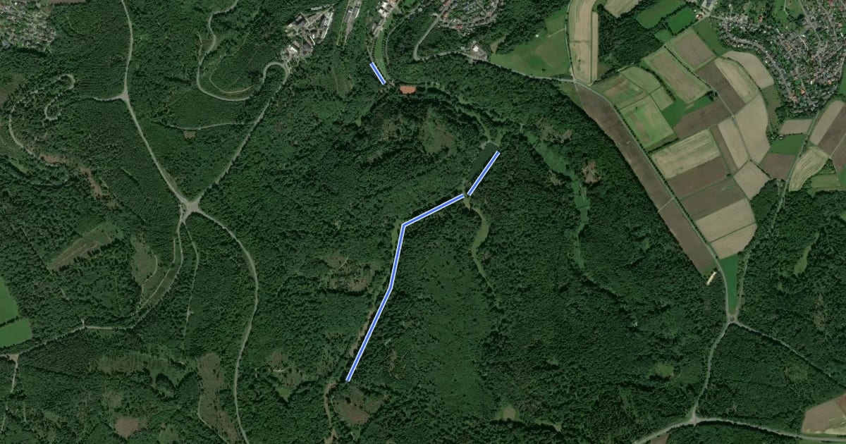 Маршрут Nordic Walking Park 1 на спутниковом снимке
