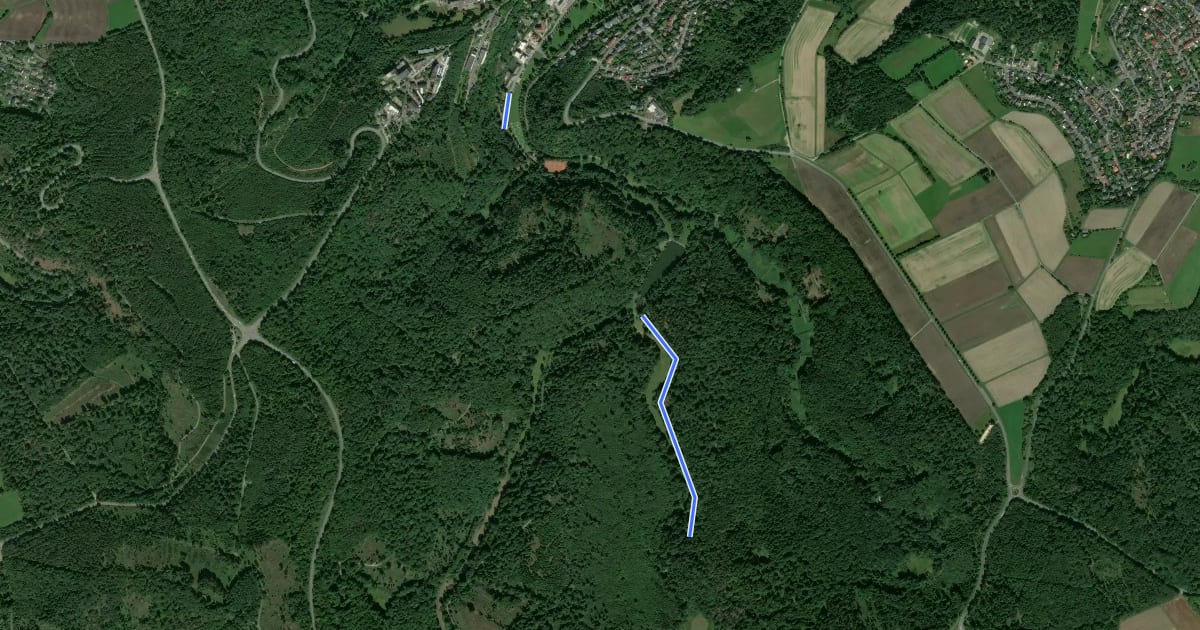 Маршрут Nordic Walking Park 2 на спутниковом снимке