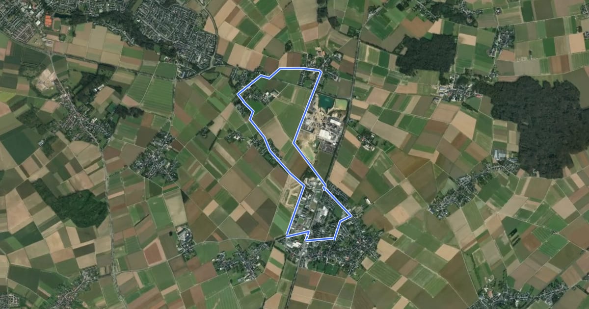 Маршрут Nordic Walking Park Wegberg Route Rosa на спутниковом снимке