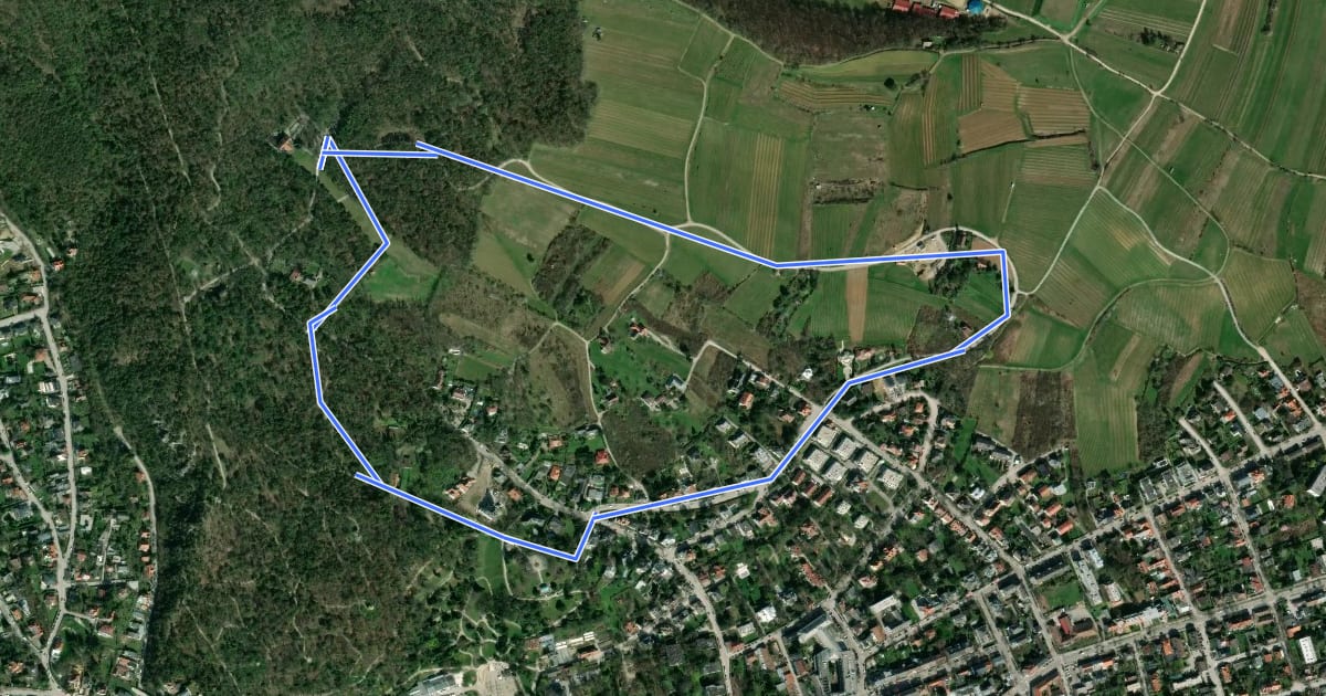 Маршрут Nordic Walking Route 4 на спутниковом снимке