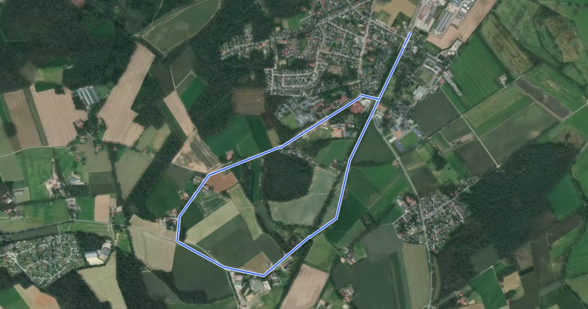 Маршрут Nordic Walking Rundweg Maria Veen M2 на спутниковом снимке