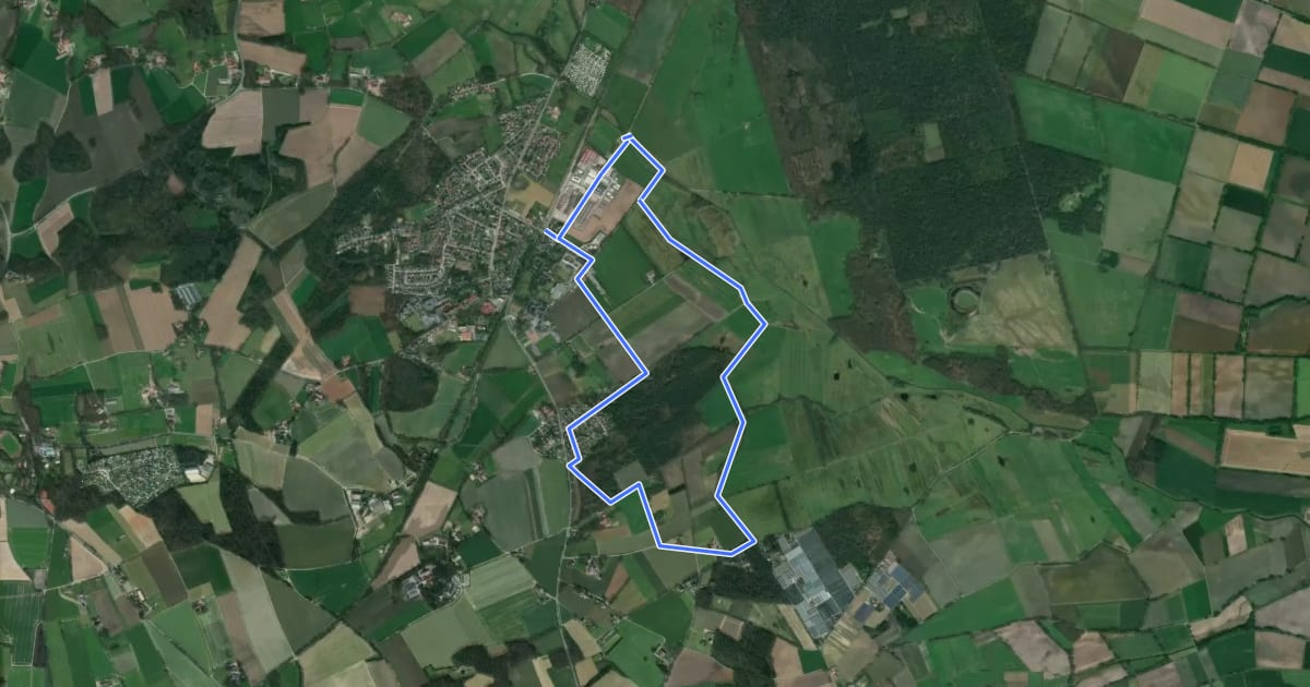 Маршрут Nordic Walking Rundweg Maria Veen M3 на спутниковом снимке