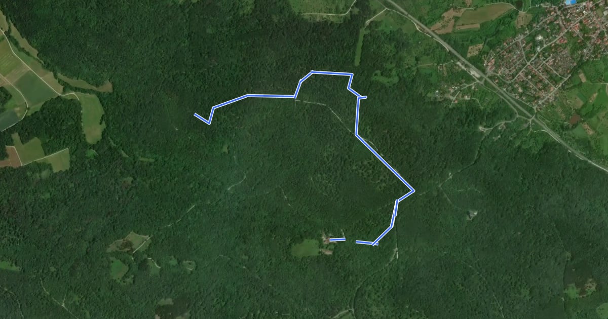 Маршрут Nordic-Walking-Strecke Tiefenbach на спутниковом снимке