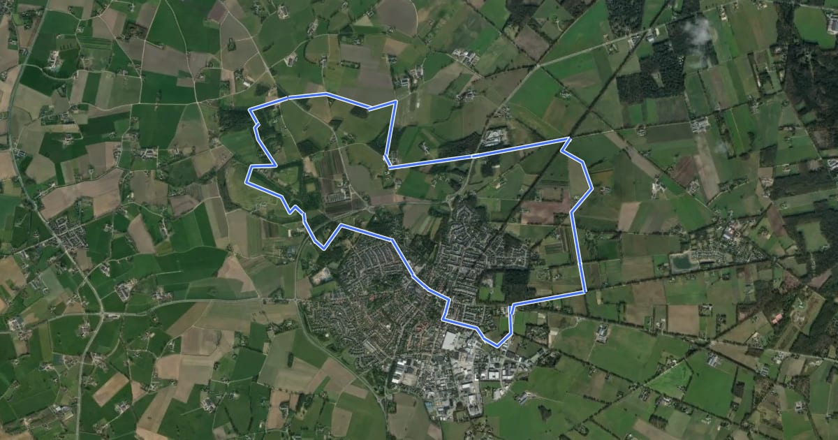 Маршрут Nordic Walkingroute Zelhem на спутниковом снимке