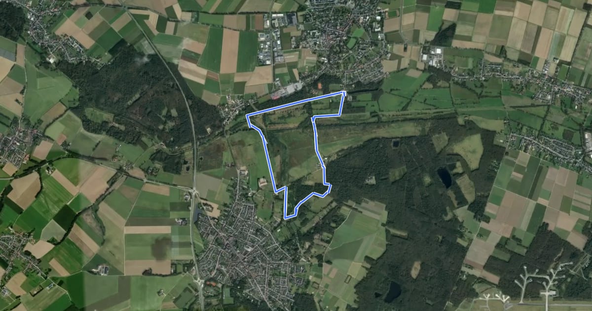 Маршрут NordicWalking5 на спутниковом снимке