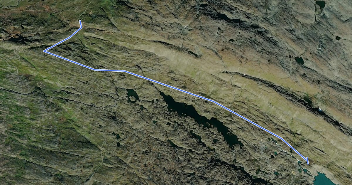 Маршрут Nordlandsruta Etapp 23: Lomihytta - Ny-Sulitjelma fjellstue на спутниковом снимке