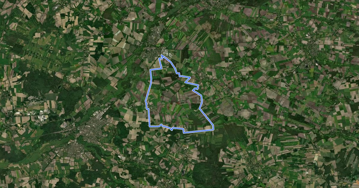 Маршрут Nordpfad Kirchsteg-Moore-Bäche на спутниковом снимке