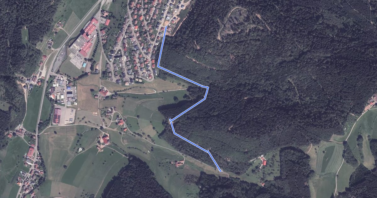 Маршрут Nordrach Grafenbergsiedlung - Lehmannshütte на спутниковом снимке