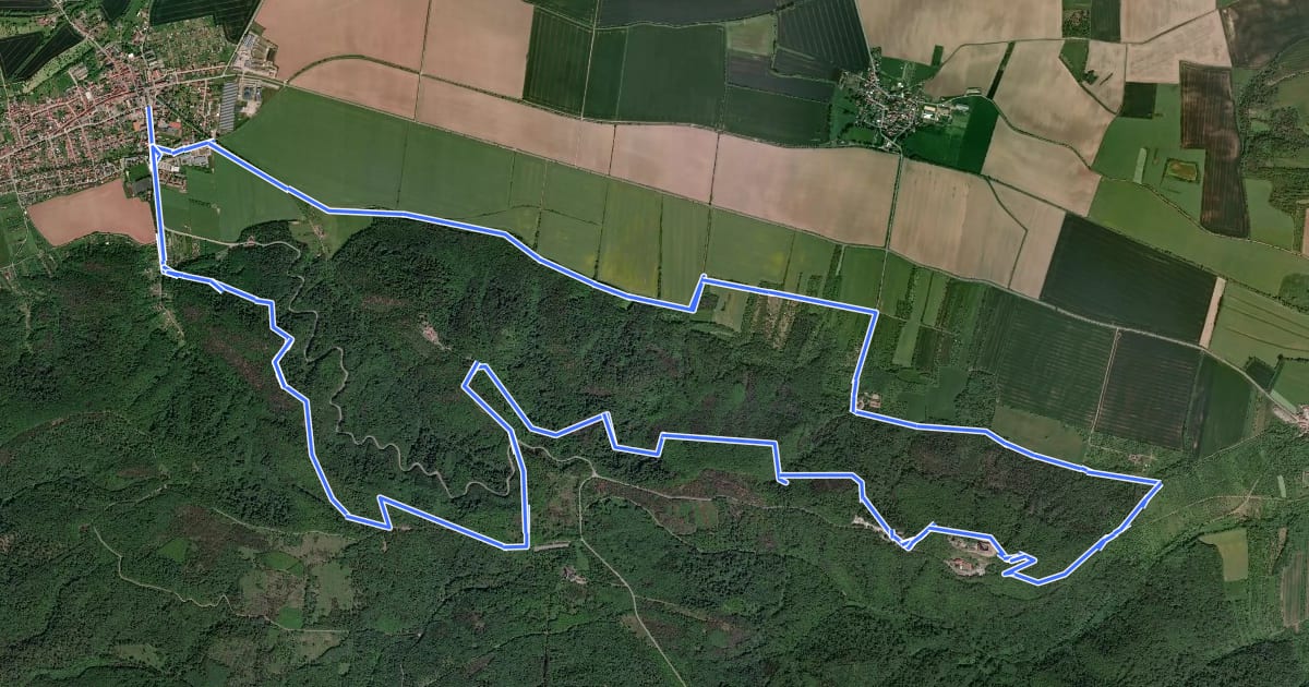 Маршрут Nordrandweg на спутниковом снимке
