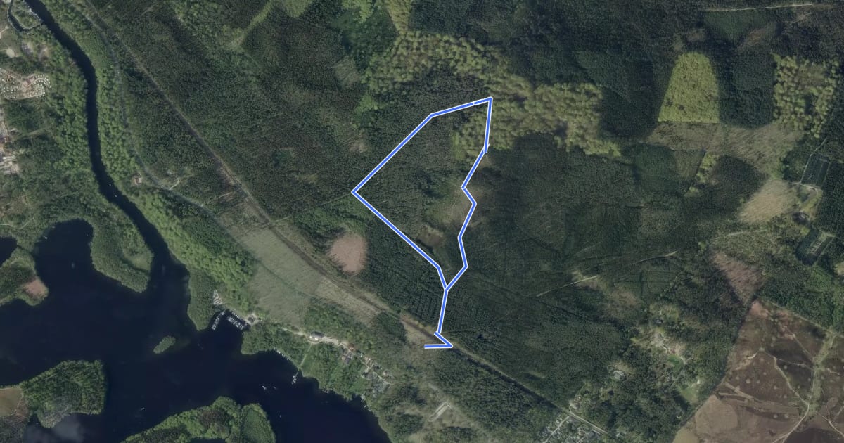 Маршрут Nordskov Kort на спутниковом снимке
