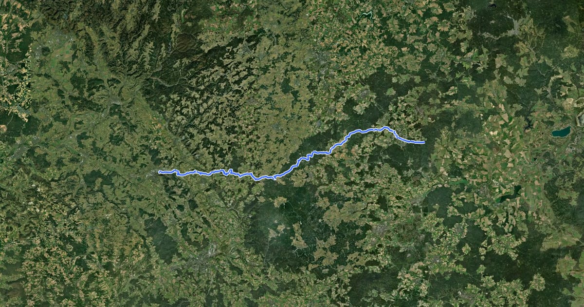 Маршрут Nordweg на спутниковом снимке