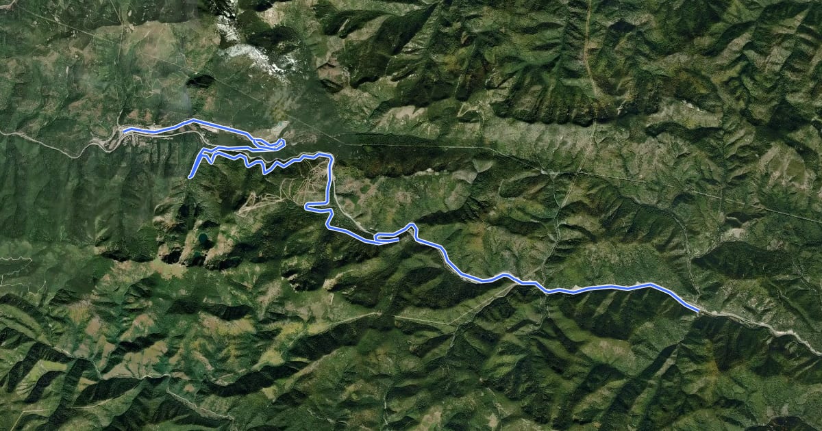 Маршрут NorPac Trail на спутниковом снимке