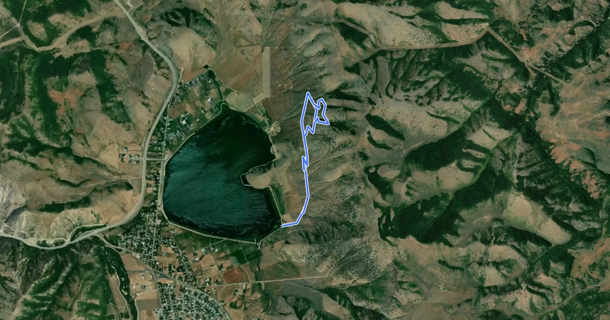 Маршрут North 600 Trail на спутниковом снимке