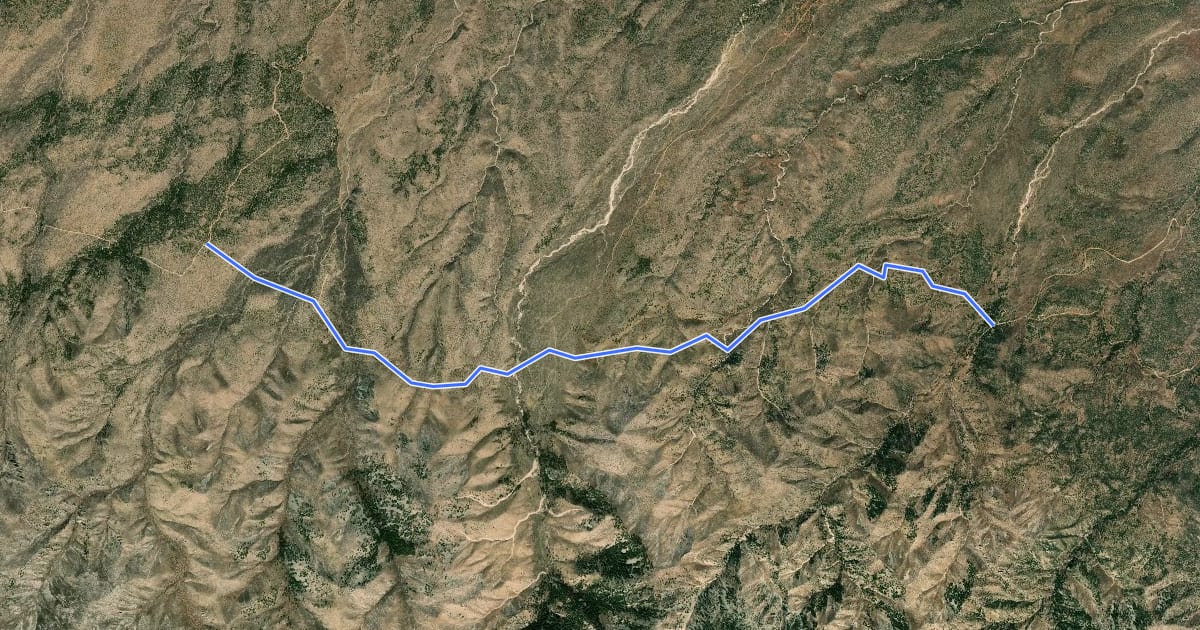 Маршрут North Base Trail на спутниковом снимке
