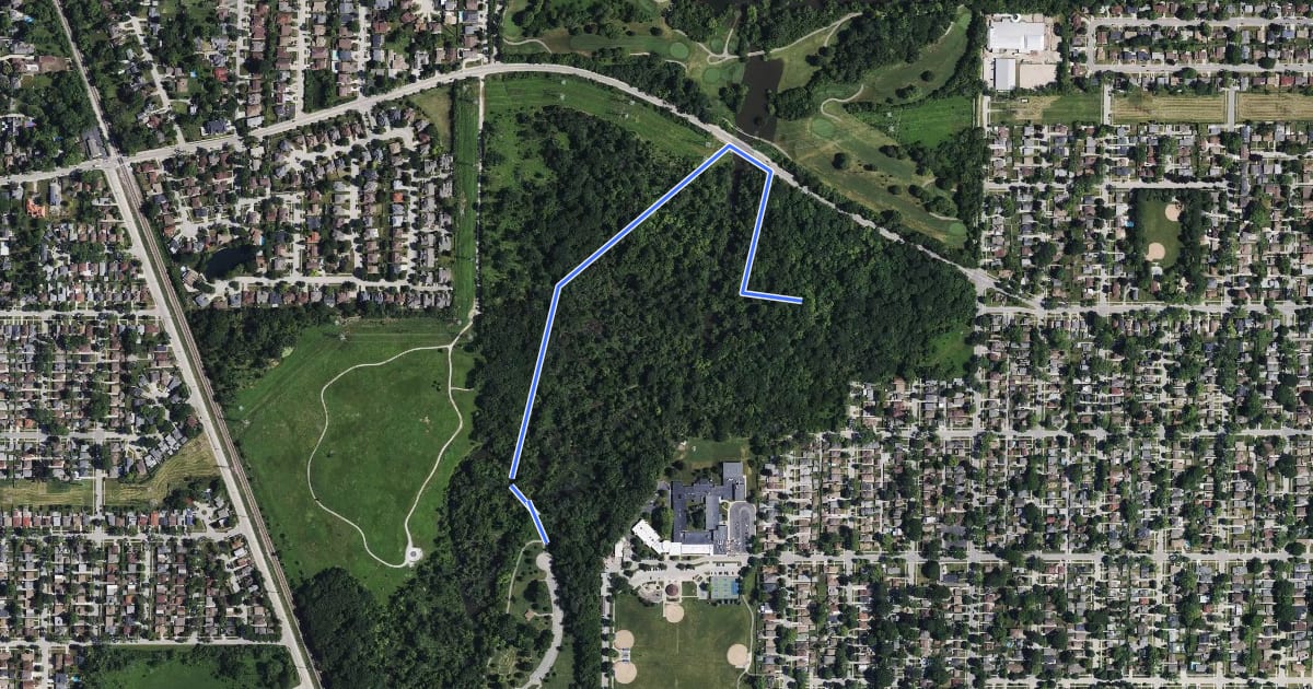 Маршрут North Branch Tan Unpaved Trail на спутниковом снимке