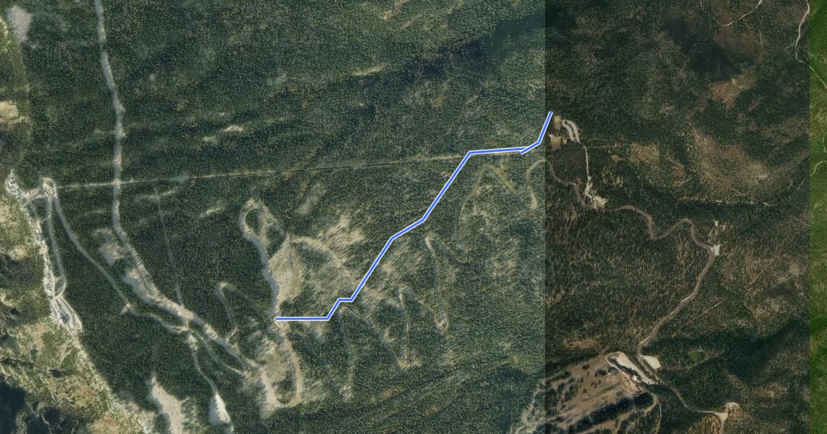 Маршрут North Course на спутниковом снимке