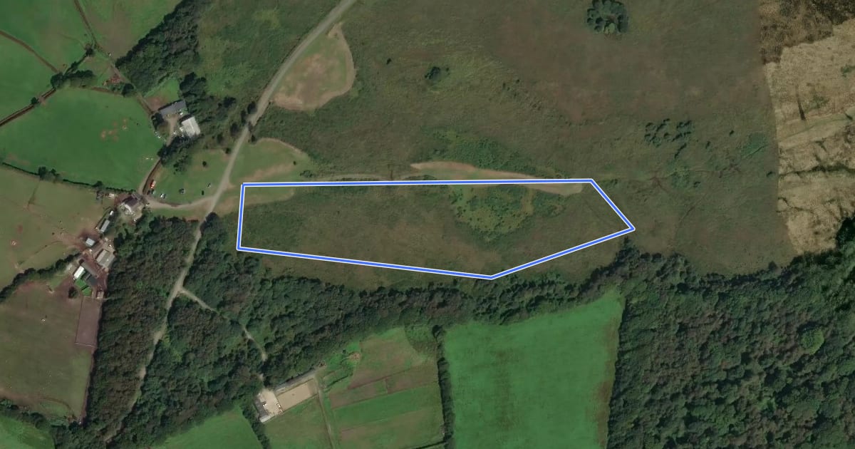 Маршрут North Gower Butterfly Walk, Gower на спутниковом снимке