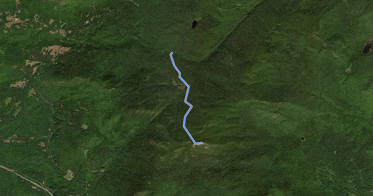Маршрут North Hurricane Trail на спутниковом снимке