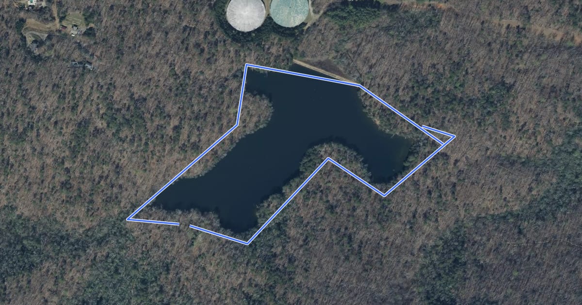 Маршрут North Lake Trail на спутниковом снимке