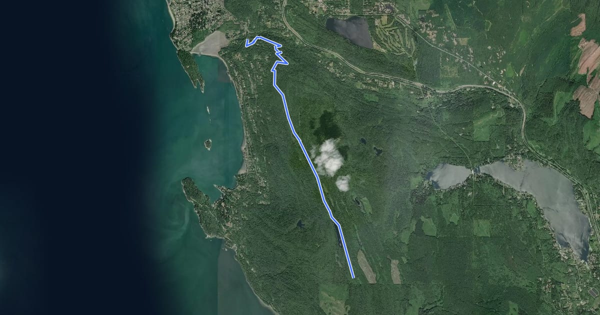 Маршрут North Lost Lake Trail на спутниковом снимке