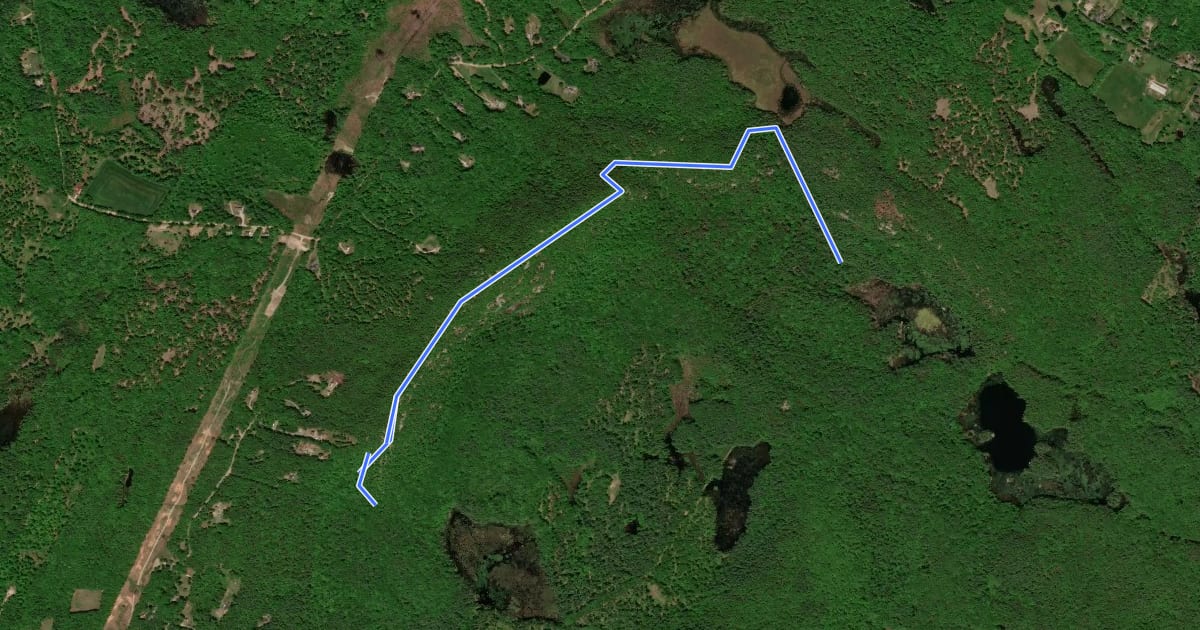 Маршрут North Mountain Trail на спутниковом снимке