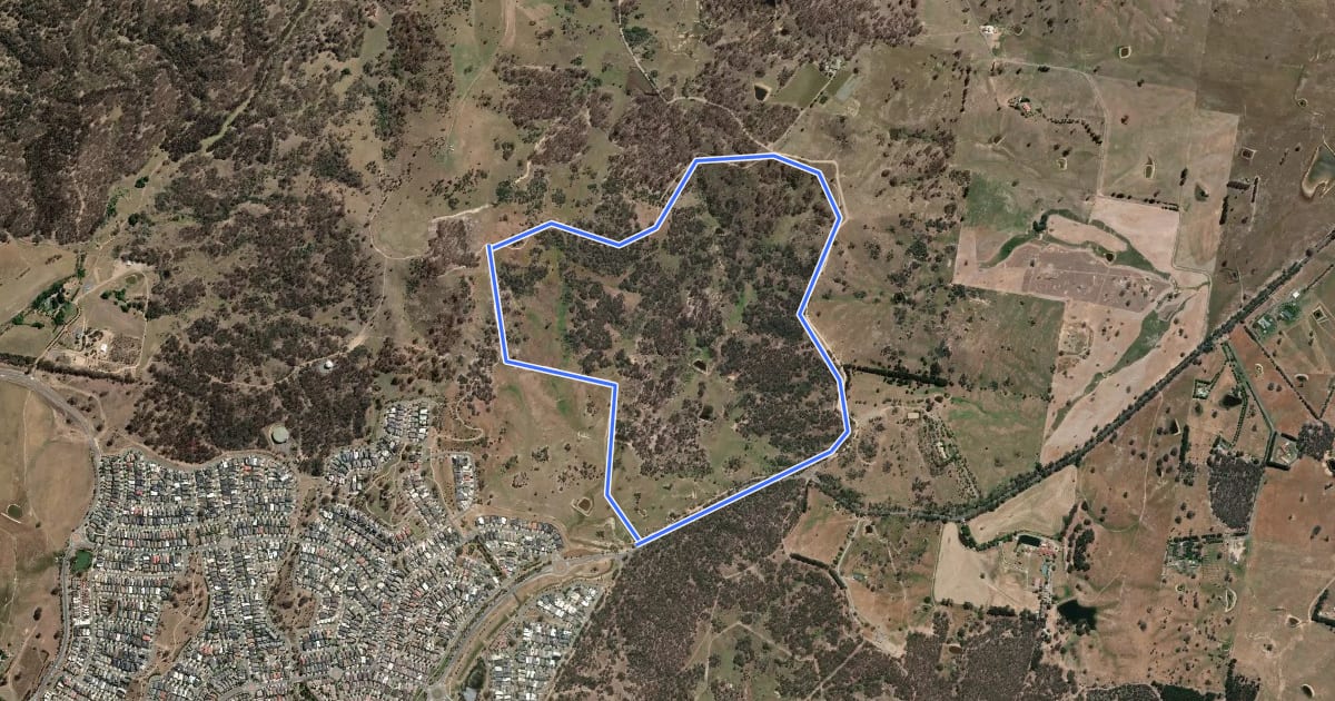 Маршрут North Mulligans Circuit на спутниковом снимке