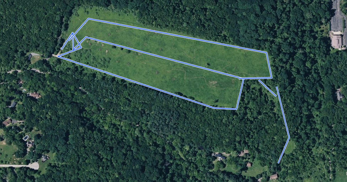 Маршрут North Park - North Field Loop на спутниковом снимке