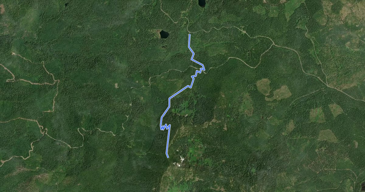 Маршрут North Pyramid Trail на спутниковом снимке