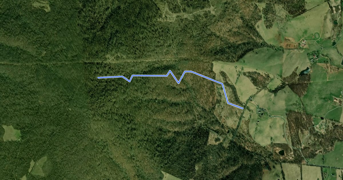 Маршрут North Ridge Trail на спутниковом снимке