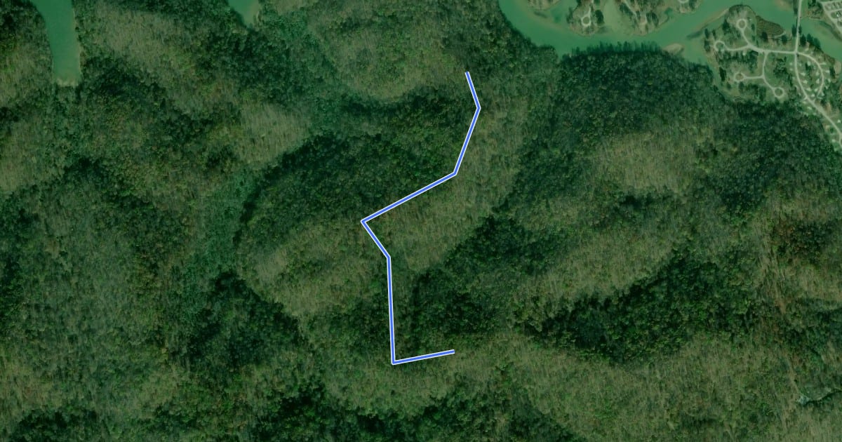 Маршрут North Ridge Trail на спутниковом снимке